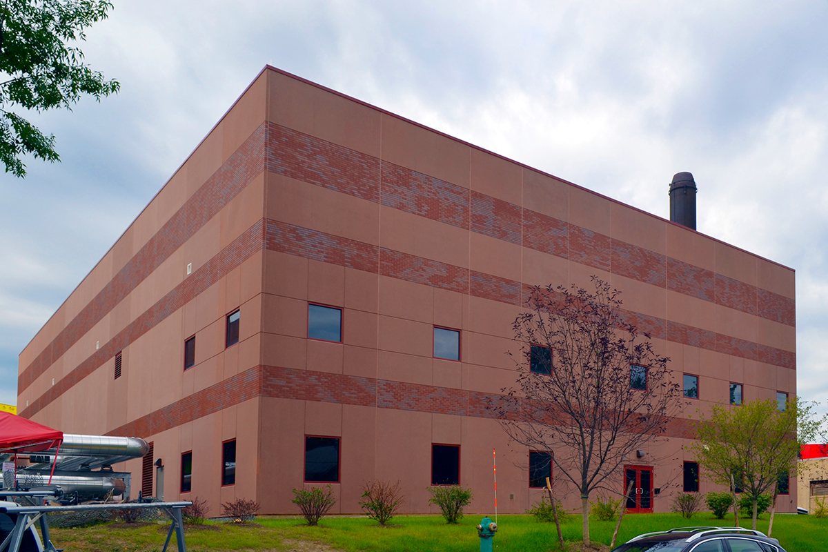 Exterior of Albany Medical Center's physical boiler plant