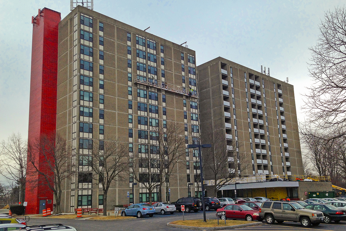 An apartment building, Ohav Sholom, where BC Energy installed solar panels.