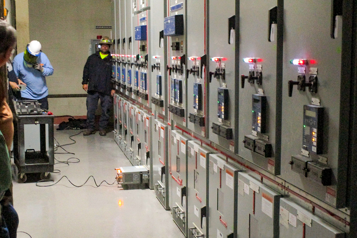 Penn State Hershey Medical Center's electrical switchgear