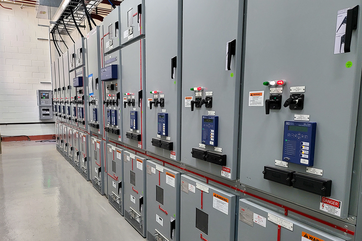 Penn State Hershey Medical Center's electrical switchgear