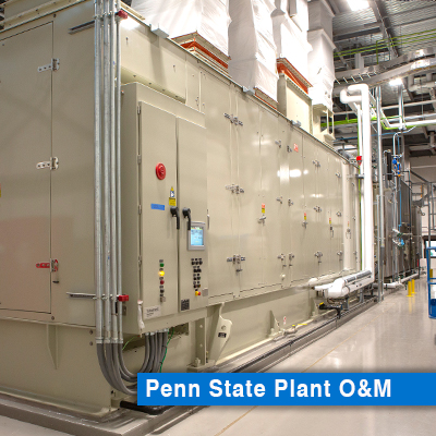 Penn State Hershey Medical Center's natural gas turbine that runs its cogeneration plant.