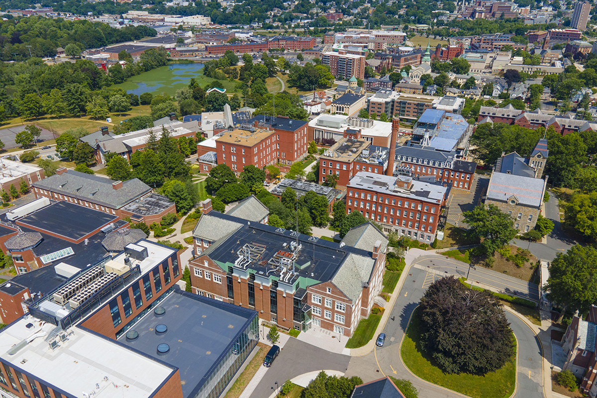 Worcester Polytechnic Institute's campus, where BC Energy is helping the college develop an energy master plan.