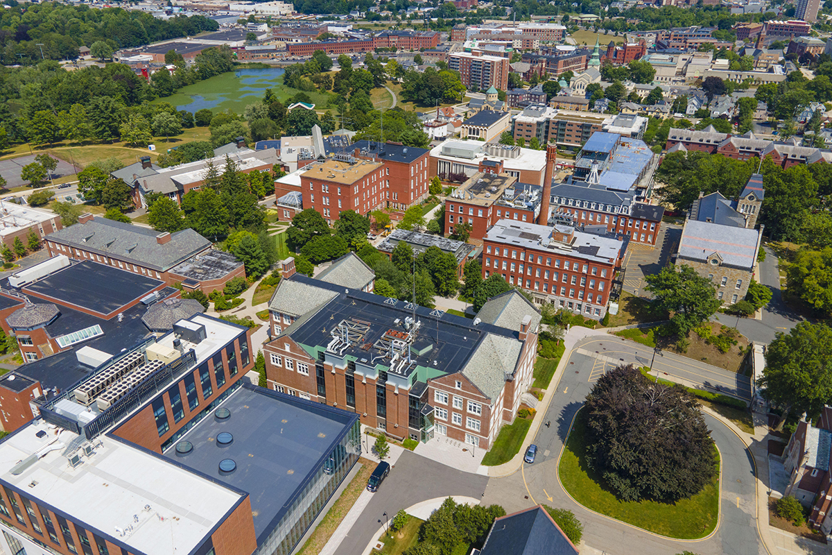 Worcester Polytechnic Institute's campus, where BC Energy is managing the institute's physical boiler plant.