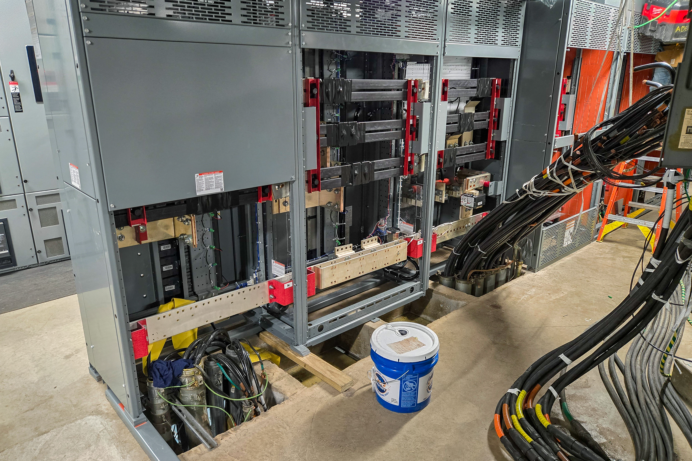 New 480V transformers that were installed into Overlook Medical Center's new electrical infrastructure.